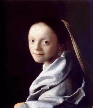 Portrait of a Young Woman by Johannes Vermeer Oil Painting Reproduction