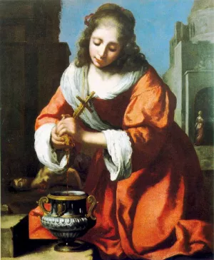 Saint Praxidis by Johannes Vermeer Oil Painting Reproduction