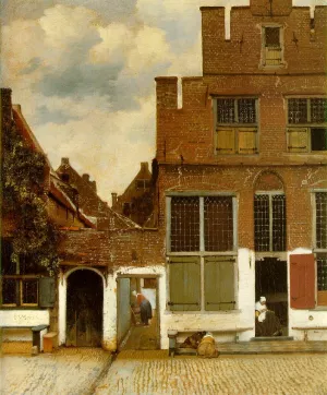 Street in Delft by Johannes Vermeer Oil Painting Reproduction
