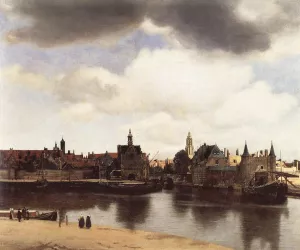 View of Delft by Johannes Vermeer Oil Painting Reproduction